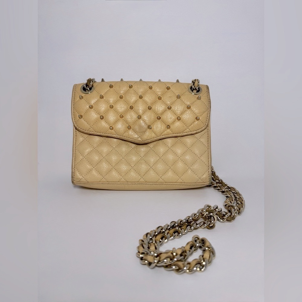 Rebecca Minkoff Quilted Studded Mini Affair Convertible Shoulder Crossbody Bag